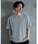 ランダムテレコ フェイクレイヤード VネックTシャツ