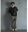ランダムテレコ フェイクレイヤード VネックTシャツ