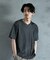ランダムテレコ フェイクレイヤード VネックTシャツ
