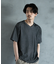 ランダムテレコ フェイクレイヤード VネックTシャツ