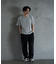 ランダムテレコ フェイクレイヤード VネックTシャツ