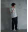 ランダムテレコ フェイクレイヤード VネックTシャツ