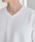 タックジャガードVネックTシャツ
