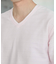タックジャガードVネックTシャツ