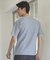 タックジャガードVネックTシャツ