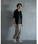 リネン混ワンタックワイドテーパードパンツ