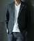 【COLE HAAN/コール ハーン】別注 トリコットメッシュデニムプリントジャケット＜吸水速乾/EASY CARE＞