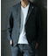 【COLE HAAN/コール ハーン】別注 トリコットメッシュデニムプリントジャケット＜吸水速乾/EASY CARE＞
