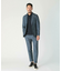 【COLE HAAN/コール ハーン】別注 トリコットメッシュデニムプリントジャケット＜吸水速乾/EASY CARE＞