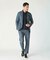 【COLE HAAN/コール ハーン】別注 トリコットメッシュデニムプリントジャケット＜吸水速乾/EASY CARE＞
