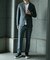【COLE HAAN/コール ハーン】別注 トリコットメッシュデニムプリントジャケット＜吸水速乾/EASY CARE＞