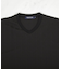 ストライプウェーブジャガード VネックTシャツ