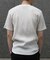 リネンブレンド楊柳リブネックTシャツ