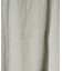 リネンブレンド楊柳リブネックTシャツ