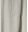 リネンブレンド楊柳リブネックTシャツ