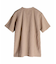リネンブレンド楊柳リブネックTシャツ