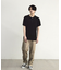 ヘリンボーンジャガードヘンリーネックTシャツ