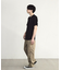 ヘリンボーンジャガードヘンリーネックTシャツ