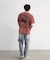 スラブフロッキーロゴプリントＴシャツ