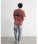 スラブフロッキーロゴプリントＴシャツ