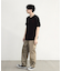 スラブフロッキーロゴプリントＴシャツ