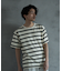 ジャガードボーダーTシャツ
