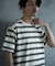 ジャガードボーダーTシャツ