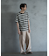 ジャガードボーダーTシャツ