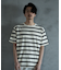 ジャガードボーダーTシャツ
