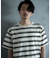 ジャガードボーダーTシャツ