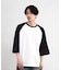 古着風ウォッシュ加工ラグランTシャツ