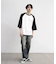 古着風ウォッシュ加工ラグランTシャツ