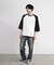 古着風ウォッシュ加工ラグランTシャツ