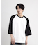 古着風ウォッシュ加工ラグランTシャツ
