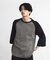 古着風ウォッシュ加工ラグランTシャツ