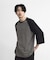 古着風ウォッシュ加工ラグランTシャツ