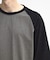 古着風ウォッシュ加工ラグランTシャツ