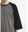 古着風ウォッシュ加工ラグランTシャツ