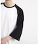古着風ウォッシュ加工ラグランTシャツ