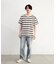 ダメージ加工ボーダーTシャツ