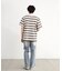ダメージ加工ボーダーTシャツ
