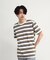 ダメージ加工ボーダーTシャツ