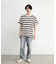 ダメージ加工ボーダーTシャツ