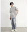 ダメージ加工ボーダーTシャツ