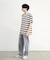 ダメージ加工ボーダーTシャツ