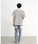 ダメージ加工ボーダーTシャツ