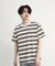 ダメージ加工ボーダーTシャツ