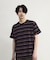 ダメージ加工ボーダーTシャツ