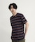 ダメージ加工ボーダーTシャツ