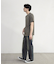 ストライプジャガード杢Tシャツ